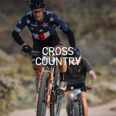 xc mountain bike rider